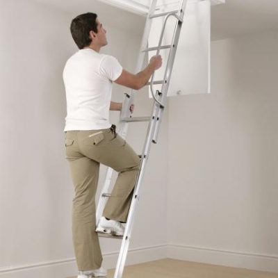 multi-section double loft ladder